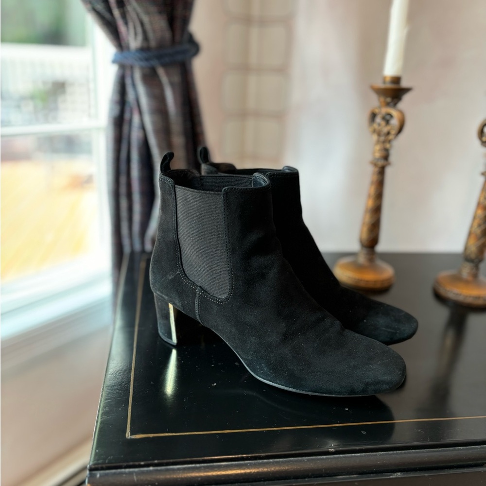 Black Suede Booties